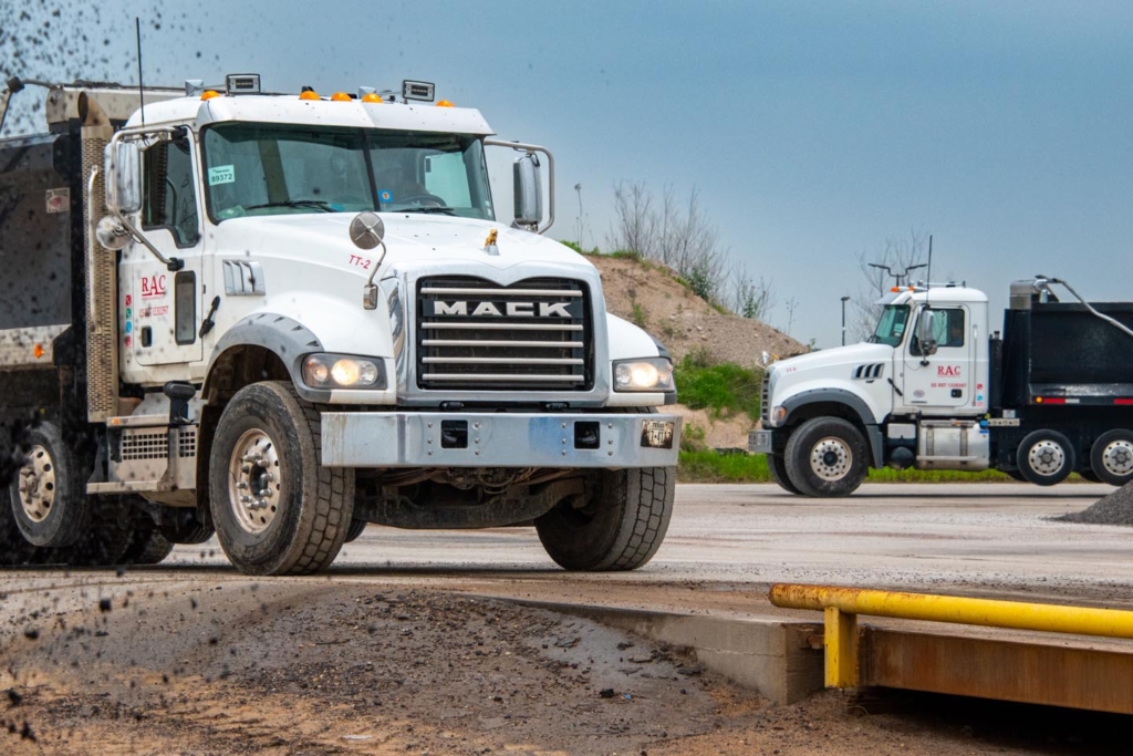 Dump trucks • Photo by Mary-Ann Zykin