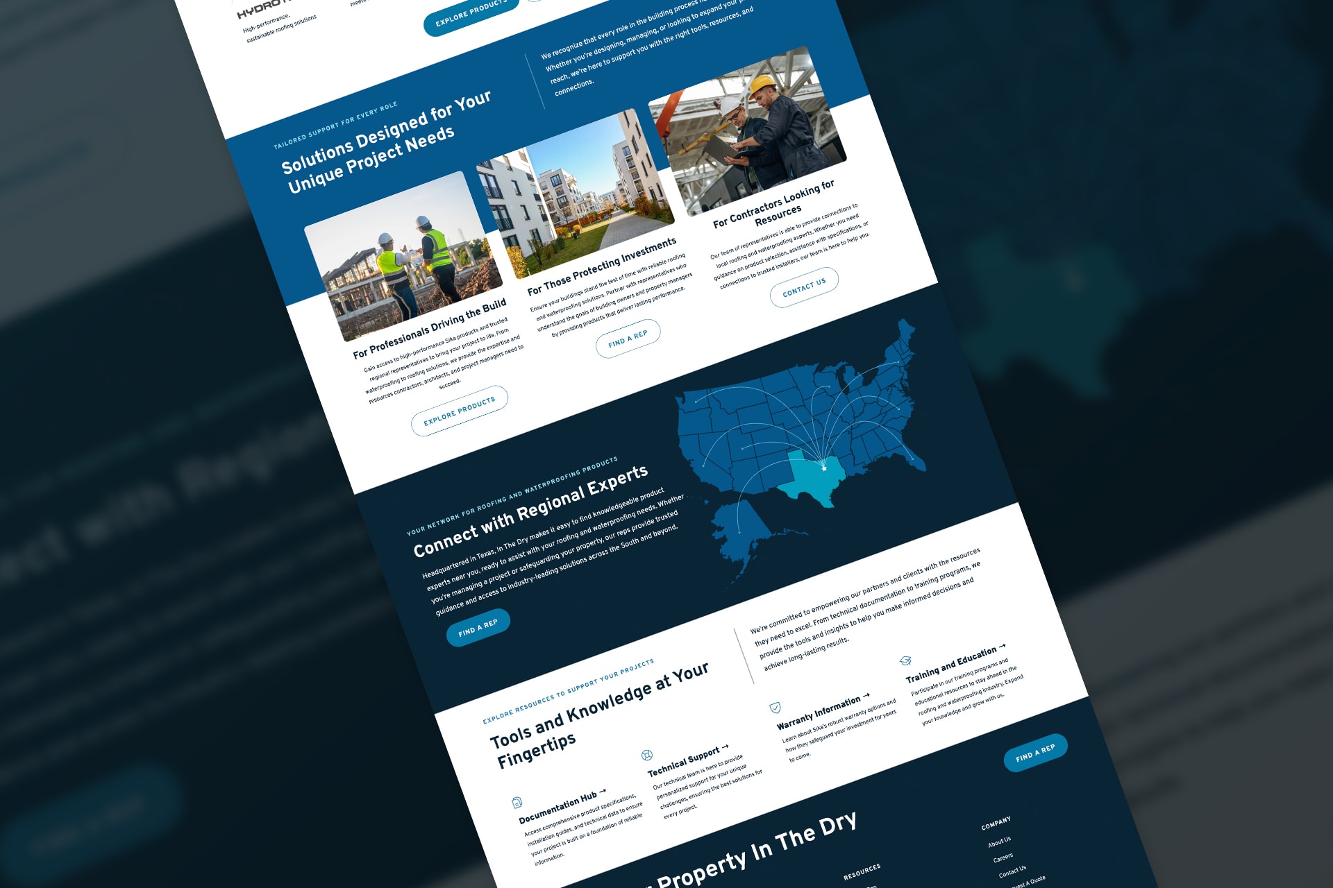 InTheDry-Case-Study-Home In The Dry Homepage