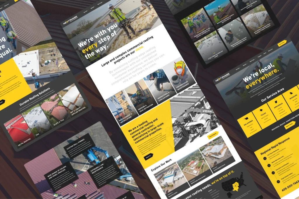 Next Phase website pages