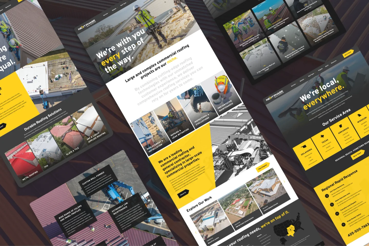 Next Phase website pages