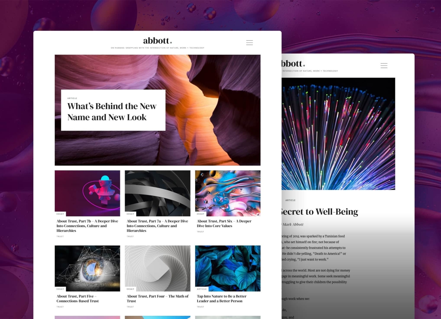 Abbott website screenshots