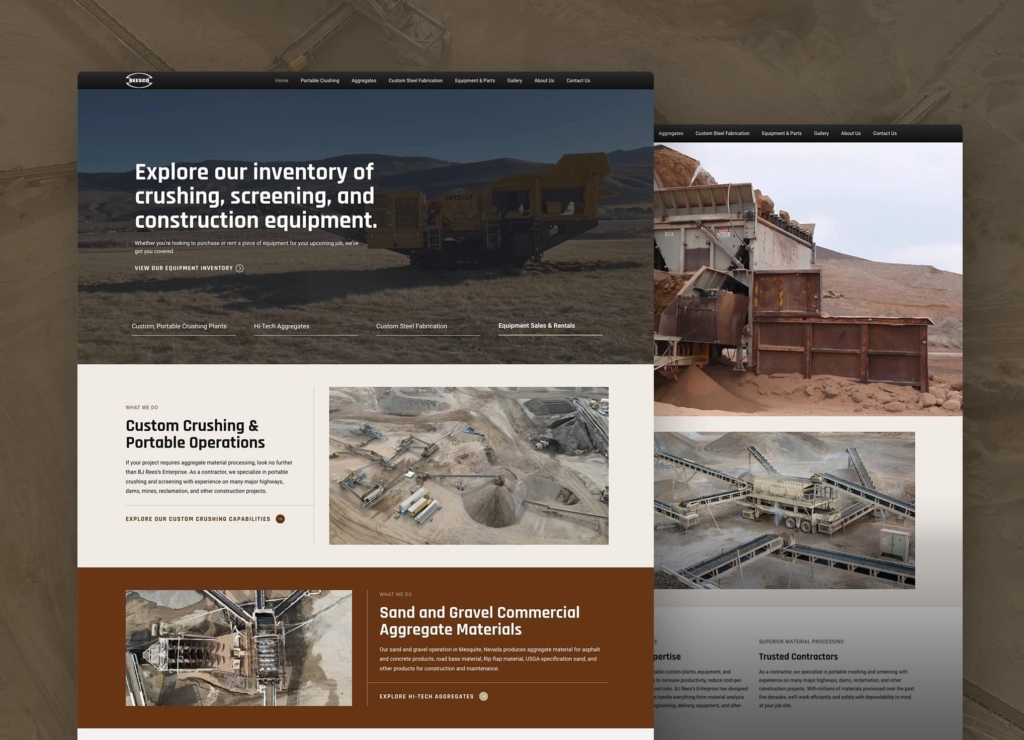 Reesco website pages