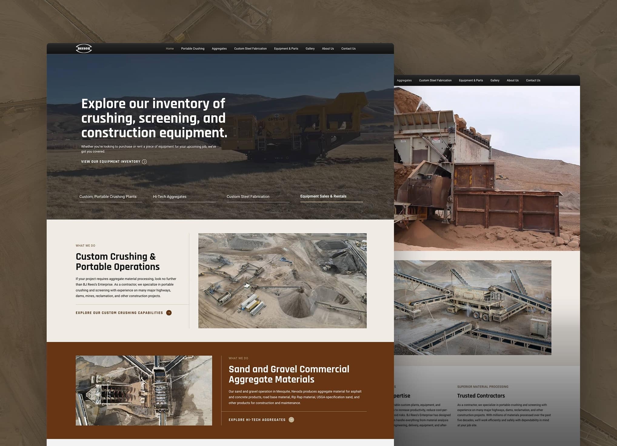 Reesco website pages